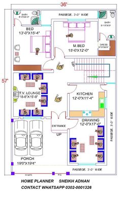 the floor plan for a house with three rooms