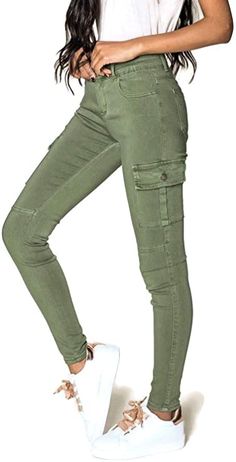 Ladies Cargo Pants Skinny Slim Trousers Soft Stretch Cotton Jeans UK 6-14 (6, Black Cargo) : Amazon.co.uk: Clothing Slim Cargo Pants Outfit Women, Cargo Pants For Ladies, Ladies Cargo Pants, Women Cargo Pants Outfit, Cargo Pants Outfit Women, High School Fashion, Ooga Booga, Gold Wallpaper Background, Cargo Pants Outfit