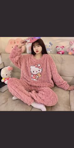 Anime Hello Kitty, Sanrio Cartoon, Winter Pajamas, Pajamas, Kitty, Anime, Quick Saves