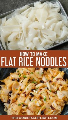 how to make flat rice noodles