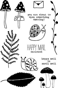 stamps that say, you are about to open something amazing happy mail is coming soon