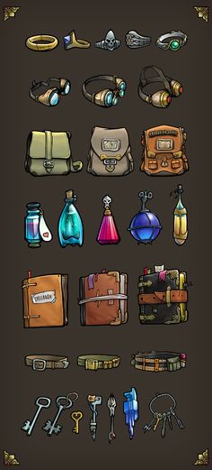 a bunch of different types of items on a black background with text that says, what's in the bag?