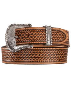 Justin Bronco Basketweave Leather Belt, Tan Nocona Belt, Modern Cowboy, Custom Leather Belts, Boots Store, Western Buckles, Western Accessories, Western Belt Buckles, Branded Belts, Justin Boots