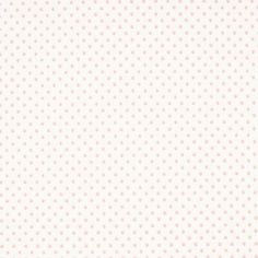 a white background with pink polka dots