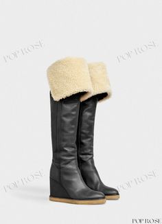 Soft-Sole and Water-Repellent Boots Stylish Winter Boots, Thick Heel Boots, Winter Adventure, Womens Knee High Boots, Winter Boots Women, Waterproof Boots, Snow Boots, Winter Boots, Womens Slippers