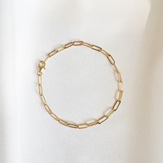 Allie Gold Filled Paperclip Bracelet Paperclip Bracelet, Cotton Jewelry, Rose Bracelet, West Chester, Gold Filled Hoops, Gold Bracelet Chain, Chain Gold, Birthstone Charms, Gold Filled Jewelry