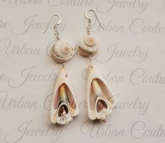 These bohemian style earrings feature large natural sea shells suspended from your choice of gold plated hypoallergenic stainless steel, silver stainless steel, sterling silver, 14k gold filled, 14k rose gold filled or 999 fine silver ear hooks. These earrings also come gift wrapped for free. Jewelry Theme: Ocean Mermaid Earrings Please look here for more sea shell jewelry https://www.etsy.com/shop/UrbanCoutureJewelry?ref=simple-shop-header-name&listing_id=765135936&search_query=sea+shel Bohemian Shell Earrings For Gift, Bohemian Shell-shaped Earrings For Gift, Unique Beach Drop Earrings, Unique Shell Earrings For Beach, Bohemian Shell Earrings For Jewelry Making, Bohemian Shell-shaped Earrings For Vacation, Bohemian Shell Jewelry For Pierced Ears, Unique Nickel-free Earrings For Beach, Bohemian Adjustable Dangle Shell