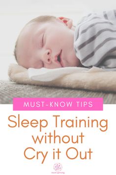 If you're a parent, you've been there. You are just so tired, and you need sleep. You're wondering if your baby will ever sleep and whether you can try sleep training without cry it out method. Sleeping Baby Quotes, Baby Sleep Training, Gentle Sleep Training, Baby Wise, Newborn Sleep Schedule, Newborn Tips, Sleep Training Methods, Newborn Schedule, Co Sleeping