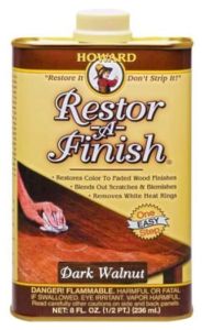 restore and finish dark walnut furniture polish