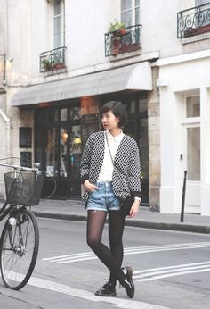 Patterned Jacket, Oxford Shoes Outfit, Oxford Brogues, Shoes Outfit, Perfect Wardrobe, Short En Jean, Fall Fashion Outfits, Inspiration Style, Lace Up Shoes