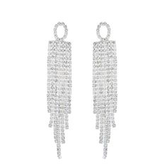 Shop the Silver Crystal Fringe Tassel Earrings. Elevate any outfit with the harmonious combination of crystal, rhinestone, and silver, creating a mesmerizing piece that exudes pure radiance and glamour. Perfect for any occasion. Crystal Fringe, Fashion Jewelry Earrings, Silver Crystal, Tassel Fringe, Tassel Earrings, Crystal Rhinestone, Tassels, Jewelry Earrings, Fashion Jewelry