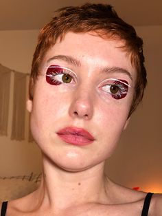 Makeup Editorial, Eyelash Primer, Eye Looks, Red Makeup, Favorite Makeup, Fancy Makeup, Bare Face, Goth Makeup