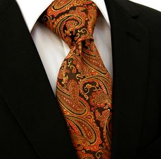 Product number: PA-5771 Length: 57" Width: 3.5" Material: 100% Silk Care: Dry Clean Only Label: GENTLEMAN JOE This golden orange, paisley necktie adds style and sophistication to the man who wants to stand out! Handsome Husband, Marquesan Tattoos, Necktie Set, Vest And Tie, Paisley Tie, Sharp Dressed Man, Cross Tattoo, Gold Silk, Wedding Ties