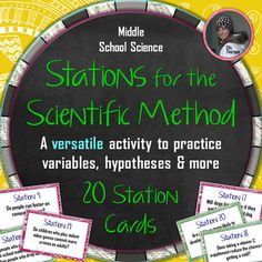 stations for the scientific method cards