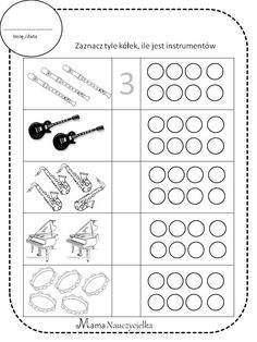 the worksheet for learning numbers and counting with pictures to help kids learn how to count