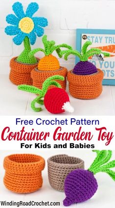 crochet garden toys for kids and babies