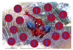 a spiderman is in the middle of a web with numbers and symbols on it