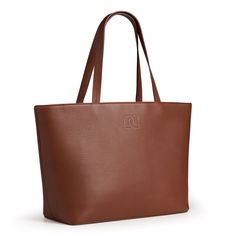 Sleek, Sophisticated and PracticalThe perfect tote - It is both sleek and functional. The dimensions of this tote allow you to comfortably carry anything from your laptop to your make up case and all your essential items in between.● Item SKU: DESMY-BR22● Item Color: Brown● Height: 11.5in Width: 19in Depth: 6in● Handle drop: 9.3in ● Inside Zipper Compartment● Double top handles● Zipper closure● Gold metal fox head zipper pull● Metal feet at base of bag● Made in Spain● Composition: 100% Calf leat Elegant Large Capacity Laptop Bag For Everyday, Chic Tote Laptop Bag For On-the-go, Chic Rectangular Laptop Bag For On-the-go, Sleek Travel Tote Bag, Elegant Top Handle Laptop Bag, Sleek Tote Bag For Daily Use, Chic On-the-go Tote Laptop Bag, Elegant Laptop Bag With Large Capacity For On-the-go, Elegant Large Capacity Laptop Bag For On-the-go