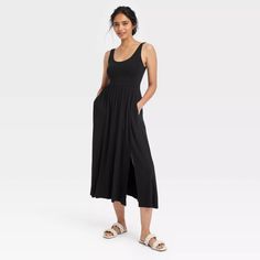 Women's Midi Ballet Dress - A New Day™ : Target Feminine Casual, Maxi Bodycon Dress, Midi Sundress, Maxi Sundress, Midi Shift Dress, Midi Slip Dress, Ballet Dress, Ruched Midi Dress, Mini Skater Dress