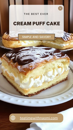 the best ever cream puff cake recipe is simple and savory it's so easy to make