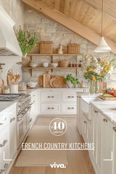 ♥ Are you dreaming of a cozy French Country kitchen with a touch of Parisian charm? Explore the elegance of this French villa interior, featuring French Country Decorating and rustic farmhouse decor. Transform your kitchen with traditional French style and exquisite details. #kitchendesign #frenchdecor #farmhousestyle 🇫🇷✨