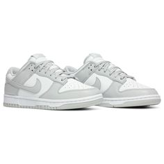 Brand New with tags and original box. We suggest you go half size down from your 'True to Size'. 100% Authenticity guaranteed. Please allow up to 2 weeks for delivery. The Nike Dunk Low ‘Grey Fog’ delivers a subtle two-tone colourway of the classic silhouette originally released in 1985 as a college hoops shoe. The all-leather upper is treated to a pristine white base with contrasting overlays in a light grey shade. The same neutral tone is repeated on the Swoosh, laces and woven Nike tongue tag Nike Dunks Low, Mode Tips, Hype Shoes