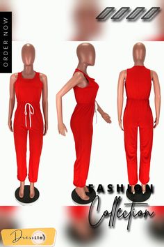 Solid Color Loose Sleeveless Collect Waist Jumpsuit Sleeveless Summer Leisure Jumpsuits And Rompers, Sleeveless Summer Jumpsuits And Rompers For Leisure, Sleeveless Jumpsuits And Rompers For Leisure, Summer Sleeveless Jumpsuits And Rompers For Loungewear, Casual Sleeveless Jumpsuits And Rompers For Loungewear, Casual Sleeveless Tank Top For Leisure, Sleeveless Stretch Jumpsuits And Rompers For Leisure, Red Sleeveless Stretch Jumpsuits And Rompers, Red Stretch Sleeveless Jumpsuits And Rompers