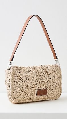 STAUD Timmy Crochet Shoulder Bag | Shopbop Luxury Leather Crochet Bag, Luxury Straw Shoulder Bag In Rectangular Shape, Luxury Summer Shoulder Bag With Detachable Strap, Luxury Crochet Shoulder Bag With Adjustable Strap, Luxury Rectangular Straw Shoulder Bag, Staud Shoulder Bag With Leather Handles, Staud Shoulder Bag With Leather Handles For Everyday, Staud Shoulder Bag With Detachable Strap For Daily Use, Chic Straw Shoulder Bag With Adjustable Strap