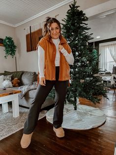 Shop our Influencers' top picks on Amazon Comfy Thanksgiving Outfit Leggings, Thanksgiving Leggings Outfit, Sherpa Vest Outfits For Women, Trendy Thanksgiving Outfits, Work Outfits For Women 2023, Thanksgiving Outfit Comfy, Night Out Outfit Fall, Thanksgiving Outfit Aesthetic, Fall Outfits Leggings