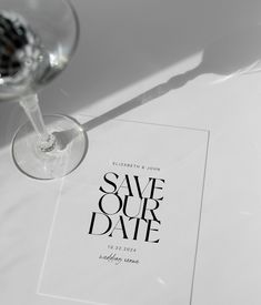 Minimal Save The Date Template. Modern save the date canva template. #minimalinvitation #savethedate #moderninvitationcard Save The Date Text, Sabe The Date, Safe The Date, Minimal Save The Date, Save The Date Digital, Save Our Date, Save The Date Designs