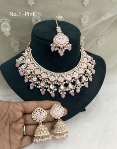 *Light Weight kundan necklace set with earrings. *Necklace width- 1.9 inches (included drops) *Earrings length- 2.5 inches( included drops) *Earrings width- 1 inches Heavy Pink Kundan Jewelry Sets, Heavy Pink Kundan Bridal Necklace, Heavy Pink Chandbali Bridal Necklace, Pink Kundan Jewelry Sets With Stone Work, Pink Chandbali Kundan Necklace With Stone Work, Heavy Pink Kundan Chandbali Necklace, Heavy Pink Chandbali Kundan Necklace, Pink Bollywood Kundan Necklace, Pink Bollywood Style Kundan Necklace