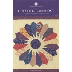 a book with an image of a sunburst on it