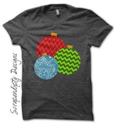 Ornament Iron on Shirt PDF - Christmas Iron on Transfer / DIY Christmas Shirt / Infant Boys Girls Clothes / Toddler Kids Clothes Tops IT121 Diy Christmas Shirts, Toddler Christmas Shirt, Toddler Christmas Outfit, Christmas Shirts For Kids, Kids Christmas Outfits, Shirt For Boys, Boys And Girls Clothes, Christmas Applique, Crochet Hook Set