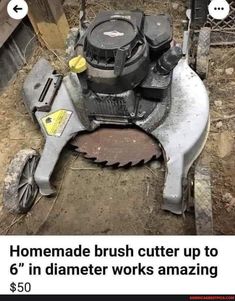 Cool Things To Build, Lawn Mower Repair, Homemade Tractor, Tractor Idea, Yard Tools, Farm Tools, Lawn Equipment, Metal Working Tools