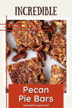 Kickstart your festive season with this Pecan Pie Bars recipe! Imagine a crumbly shortbread base layered with a blend of crunchy yet soft pecans. Baked till golden, these bars make for a drool-worthy alternative to the classic pecan pie. Not just for Thanksgiving, but they're perfect for any celebration. With the added bonus of make-ahead and freeze-friendly qualities, this dessert is both delicious and convenient. Pecan Pie Bars Easy, Classic Pecan Pie, Pie Bars Recipe, Pecan Pie Bars Recipe, Delicious Holiday Desserts, Thanksgiving Salad, Pecan Pie Easy, Pecan Pie Filling, Thanksgiving Dinner Recipes