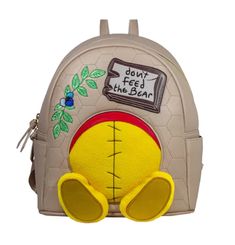 Danielle Nicole Winnie The Pooh 'Don't feed the bear' Backpack – Circle Of Hope Boutique Loungefly Mini Backpack Boxlunch, Dont Feed The Bears, Bedroom Things, Danielle Nicole Disney, Bear Backpack, Cute Mini Backpacks, Disney Bags, Danielle Nicole, Loungefly Bag