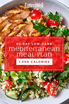 1600 Calorie Meal Plan, 1400 Calorie Meal Plan, Mediterranean Meal Plan, 1500 Calorie Diet, 1500 Calorie Meal Plan, Lower Carb Meals, Nutrition Goals, Mediterranean Diet Meal Plan