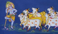 Pichwai Painting, Lion Canvas, Ship Artwork, Ganesha Painting, Jai Shree Krishna, Cow Painting, Krishna Radha Painting