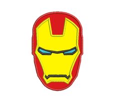 iron man mask machine embroidery design