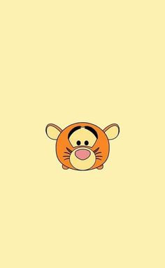 an orange and black tiger face on a light yellow background with the word's name in