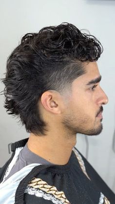 Modern Men’s Haircuts 2023, Flow Mens Hair, Mullet With Wavy Hair, Haircuts For Long Hair Men Undercut, Back Long Hair Styles Men, Mullet Hairstyle Mens Curly Short, Curly Medium Length Hair Men, Mens Modern Mullet Haircut