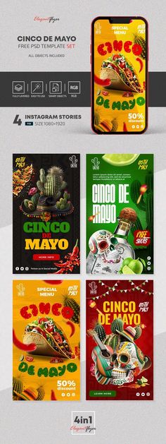 an image of mexican food flyer templates