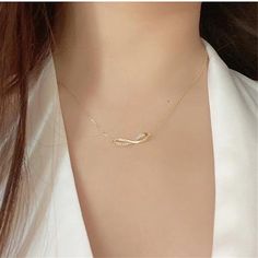 Gold plated, 925 Silver, ZirconChain Length: 400+50mmPendant: 22*7mm Formal Infinity Clavicle Chain Jewelry, New Product, 925 Silver, Gold Plate, Plating, Silver, Gold