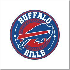 the buffalo bills logo on a white background