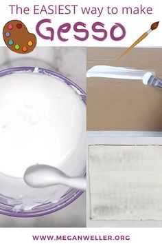 the easy way to make gesso