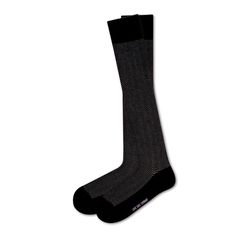 Men's Black Over The Calf Dress Socks Love Sock Company Knee High Chevron (M) - LOVE SOCK COMPANY Black Business Socks For Winter, Black Fitted Classic Socks, Fitted Black Business Socks, Black Travel Dress, Travel Socks, Mens Novelty Socks, Sock Company, Women Crew Socks, Travel Dress