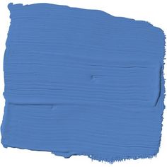 the blue paint is being used for painting