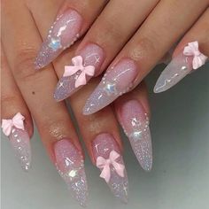 #LightPinkNails #ClassicNails #FrenchTips #MatteNails #GoldFoilNails #OmbreNails #RhinestoneNails #MinimalistNails #GlitterNails #PearlyNails Nails Butterfly, 3d Stars, Almond Acrylic, Pink 3d, Nails Easy, Nail Remover, Nails Medium, July Nails, New Nail Art