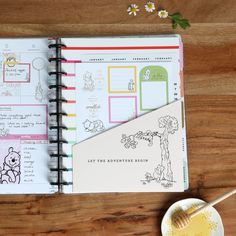 Today is a great day to learn something new! Extend the life of your planner with this pack, one of the best planner accessories. This Disney Winnie the Pooh extension pack features uplifting quotes and fun designs featuring Pooh and friends. Add 4 months of undated vertical layout pages to your existing Big Happy Planner. This pack is for Big Happy Planners, notebooks, and journals 216 pieces total 4 months of weekly vertical layouts and monthly calendars The vertical layout includes 3 daily bo Happy Planner Teacher, Disney Office, Today Is A Great Day, Disney Planner, Best Planner, Budget Stickers, Pooh And Friends, Grid Journals, Spiral Planners