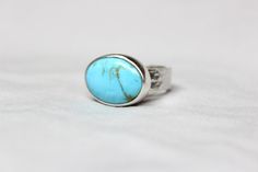 READY TO SHIP Size 5.25 Oval Kingman Turquoise Sterling | Etsy Modern Turquoise Sterling Silver Jewelry, Minimalist Everyday Jewelry With Cabochon, Minimalist Everyday Cabochon Jewelry, Everyday Sterling Silver Cabochon Jewelry, Turquoise Minimalist Jewelry For Anniversary, Minimalist Turquoise Jewelry For Anniversary, Sterling Silver Turquoise Ring For Everyday, Elegant Polished Sterling Silver Turquoise Ring, Elegant Sterling Silver Turquoise Ring With Polished Finish